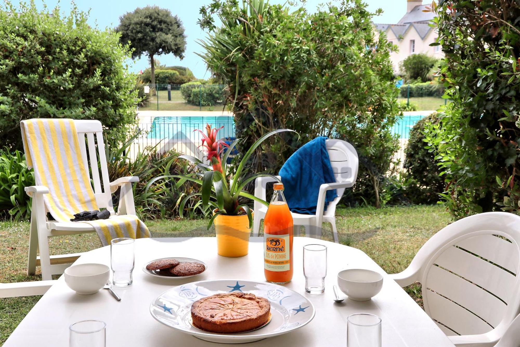 Localise - A06 - Entierement De Plain-Pied Avec Petite Vue Mer - Donnant Sur La Piscine Et Le Jardin - Wifi Inclus - Draps Inclus - Guilvinec Ngoại thất bức ảnh